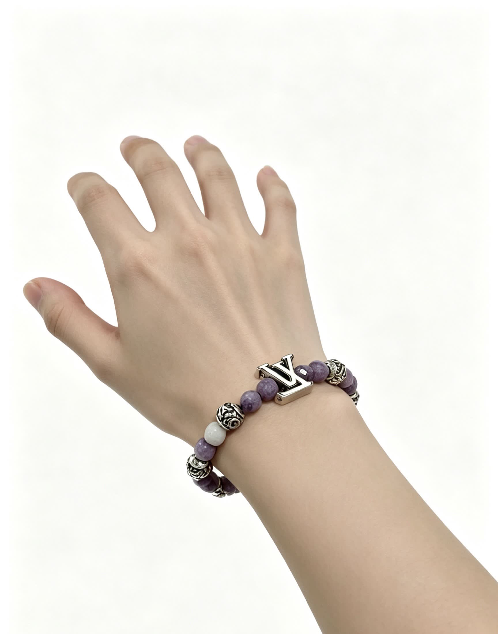 Louis Vuitton Amethyst Beaded Bracelet